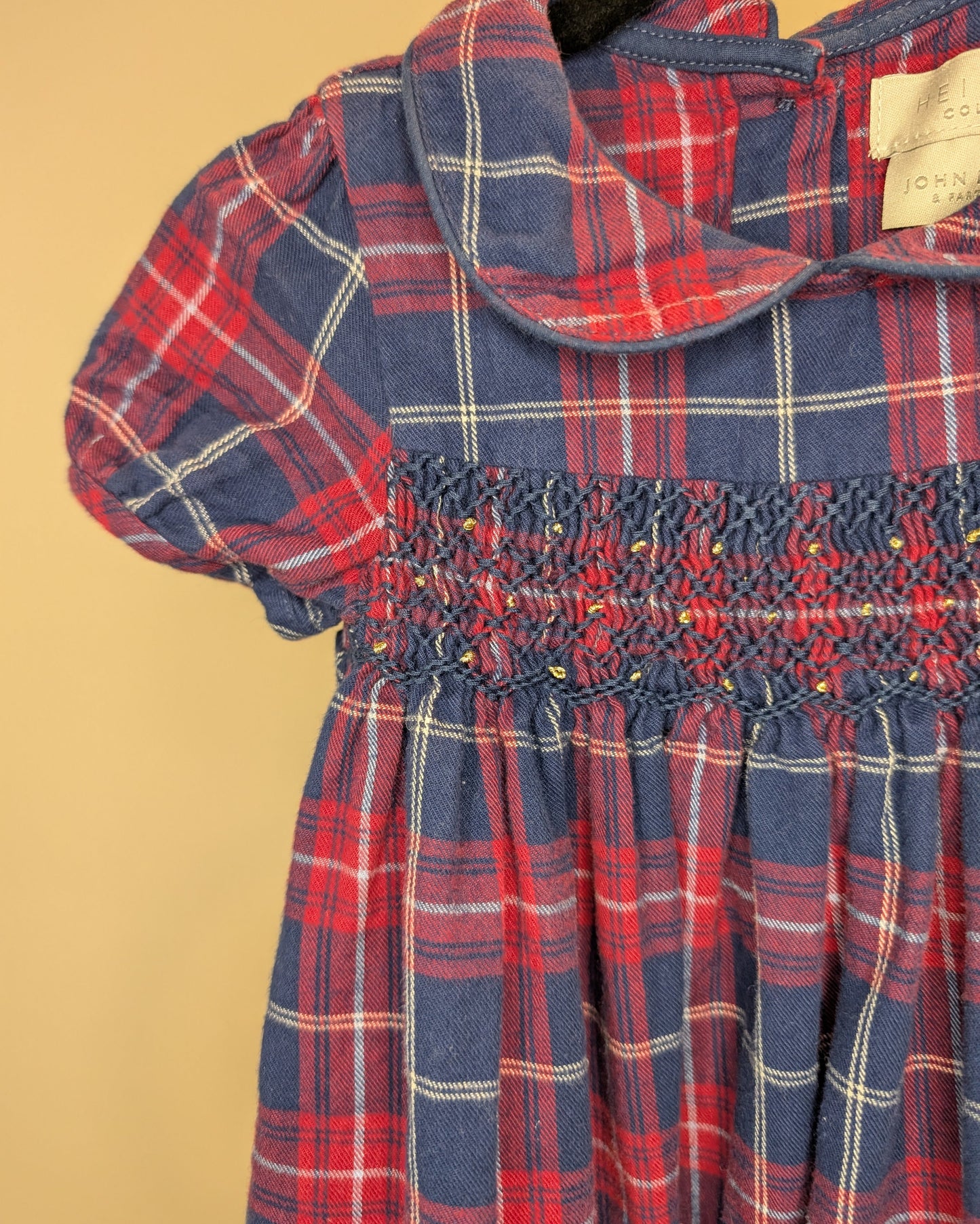John Lewis Heirloom Plaid Dress – 9–12M