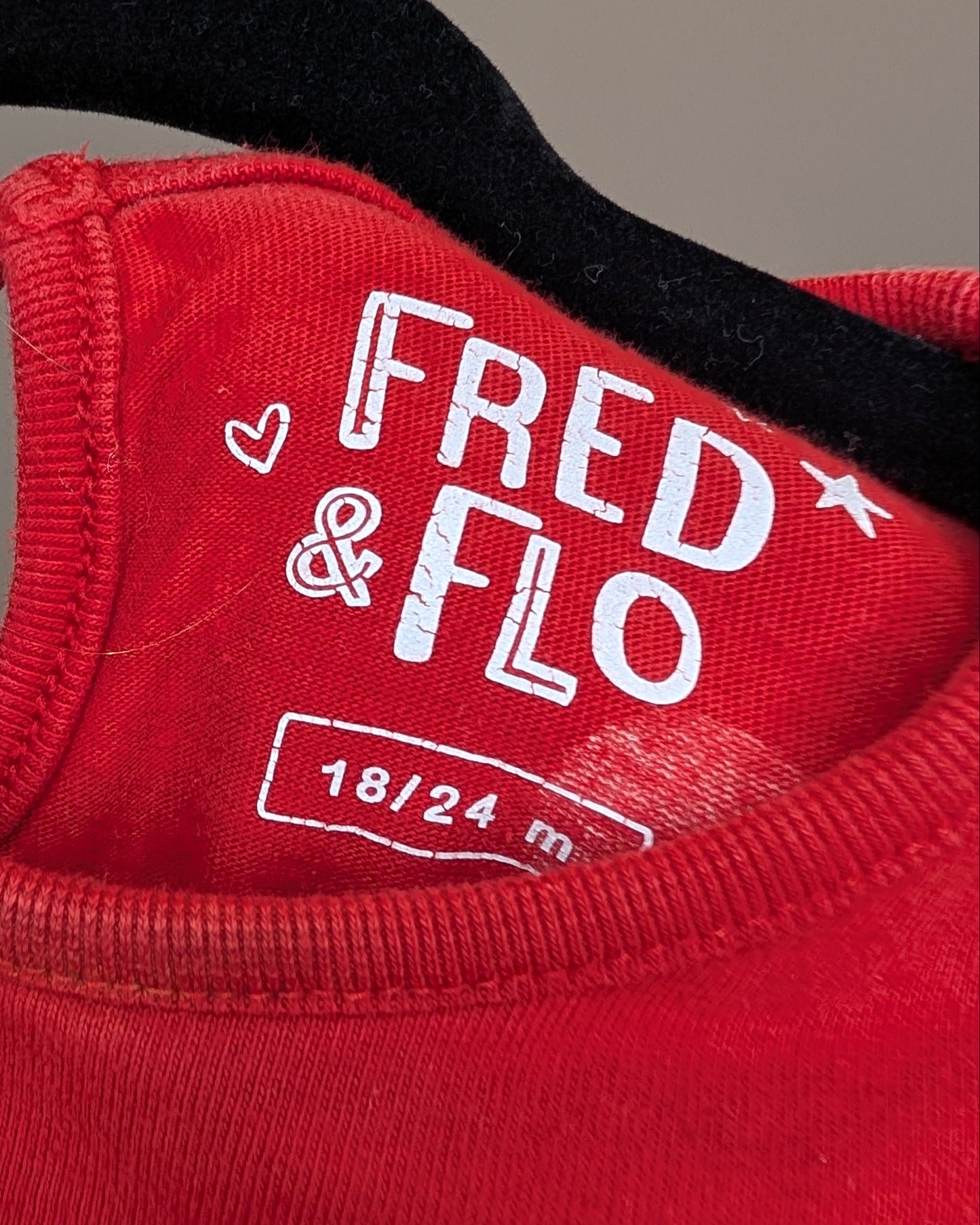 Fred & Flo Reindeer Polka Dot Jersey Dress – 18–24M