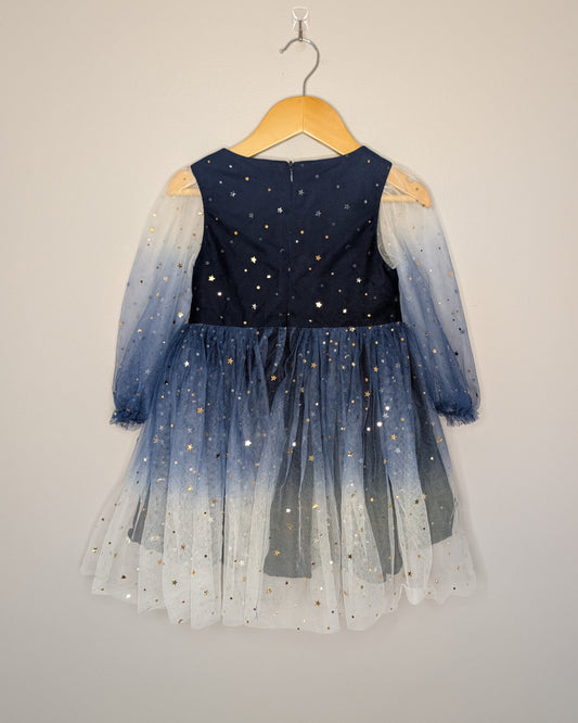 Ombre Tulle Moon & Stars Dress – 2T