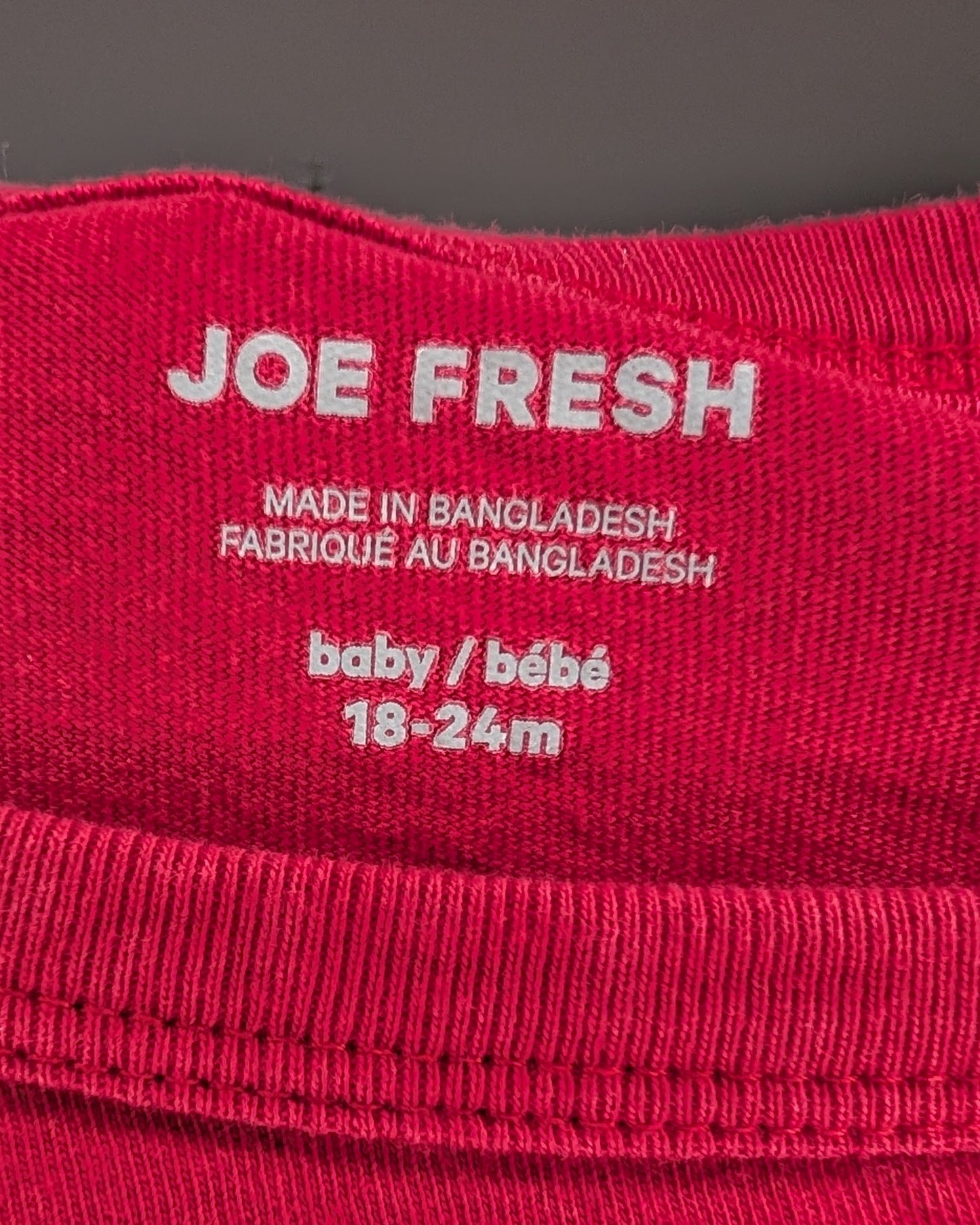 Joe Fresh “Happy Howlidays” Holiday Long Sleeve – 18–24M