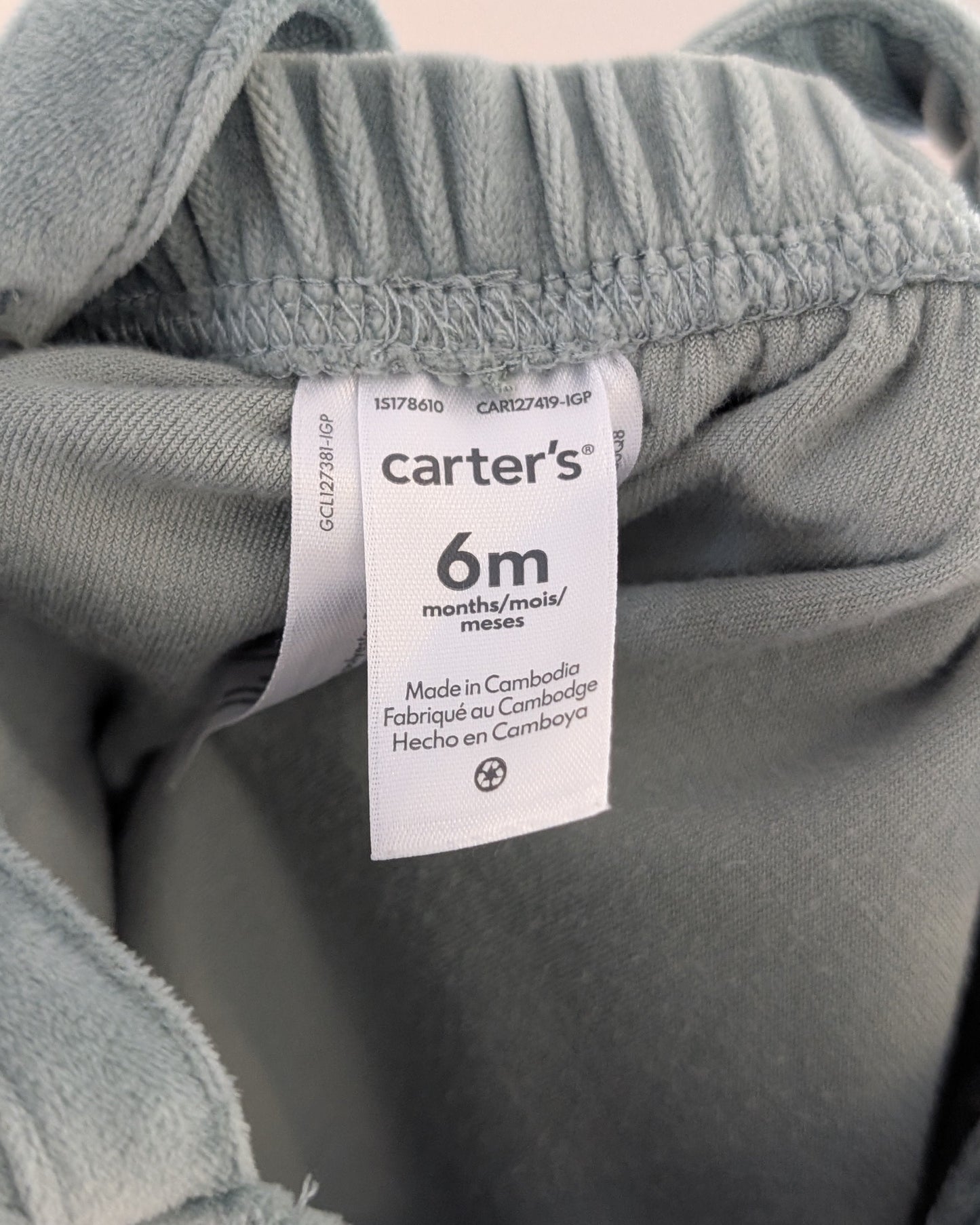 Carter’s Velour Ruffle Suspender Dress – 6M