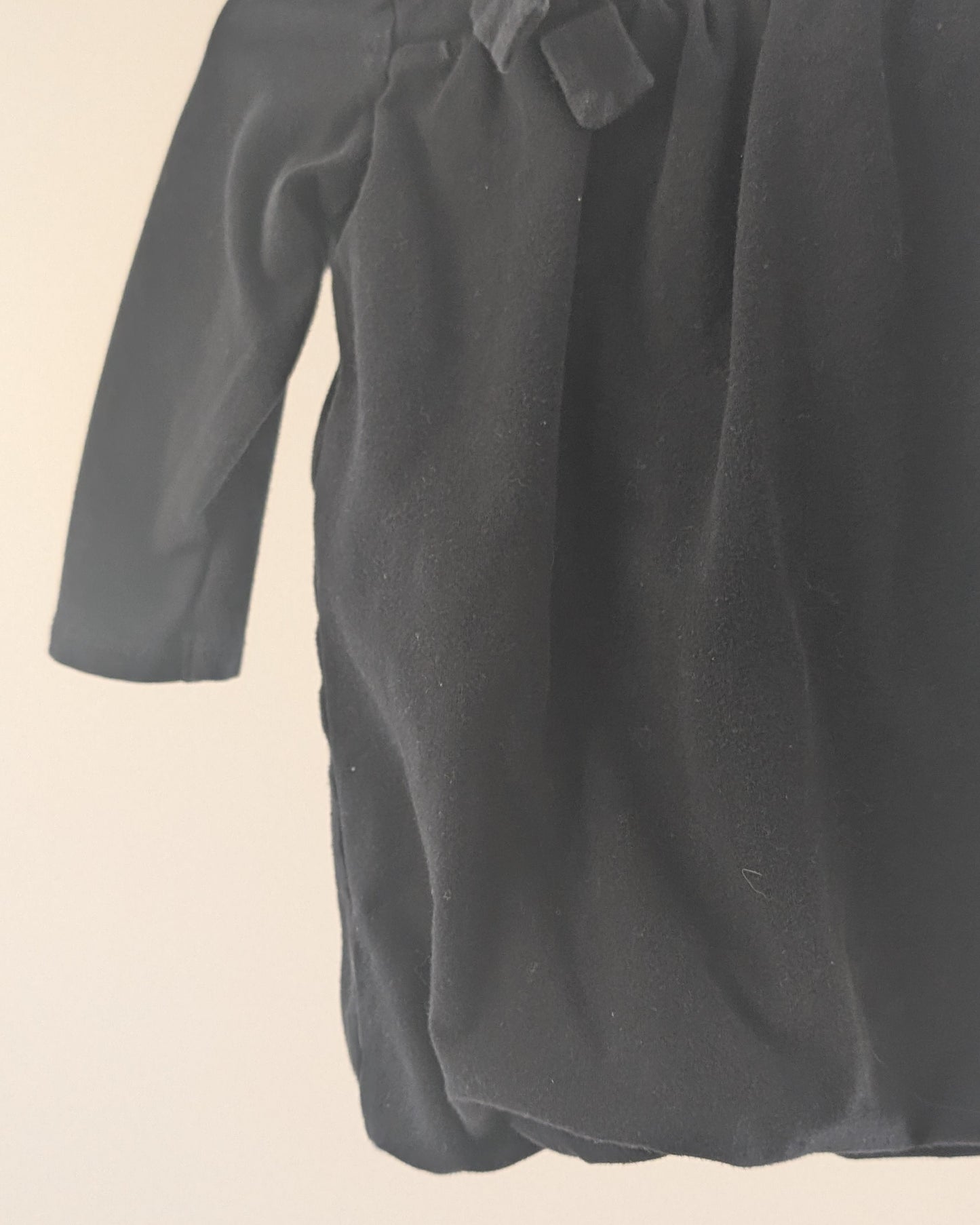 Gap Black Bow Long Sleeve Dress – 6–12M