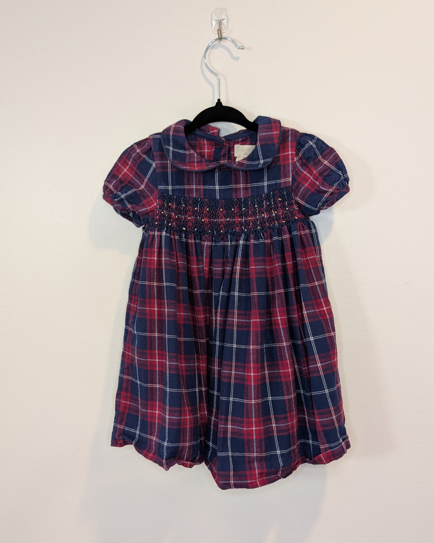 John Lewis Heirloom Plaid Dress – 9–12M