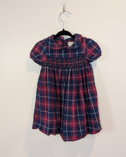 John Lewis Heirloom Plaid Dress – 9–12M