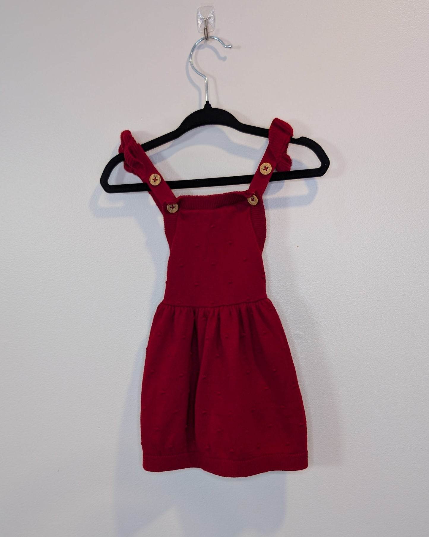 Carter’s Ruffle-Strap Overall Dress – 3–6M