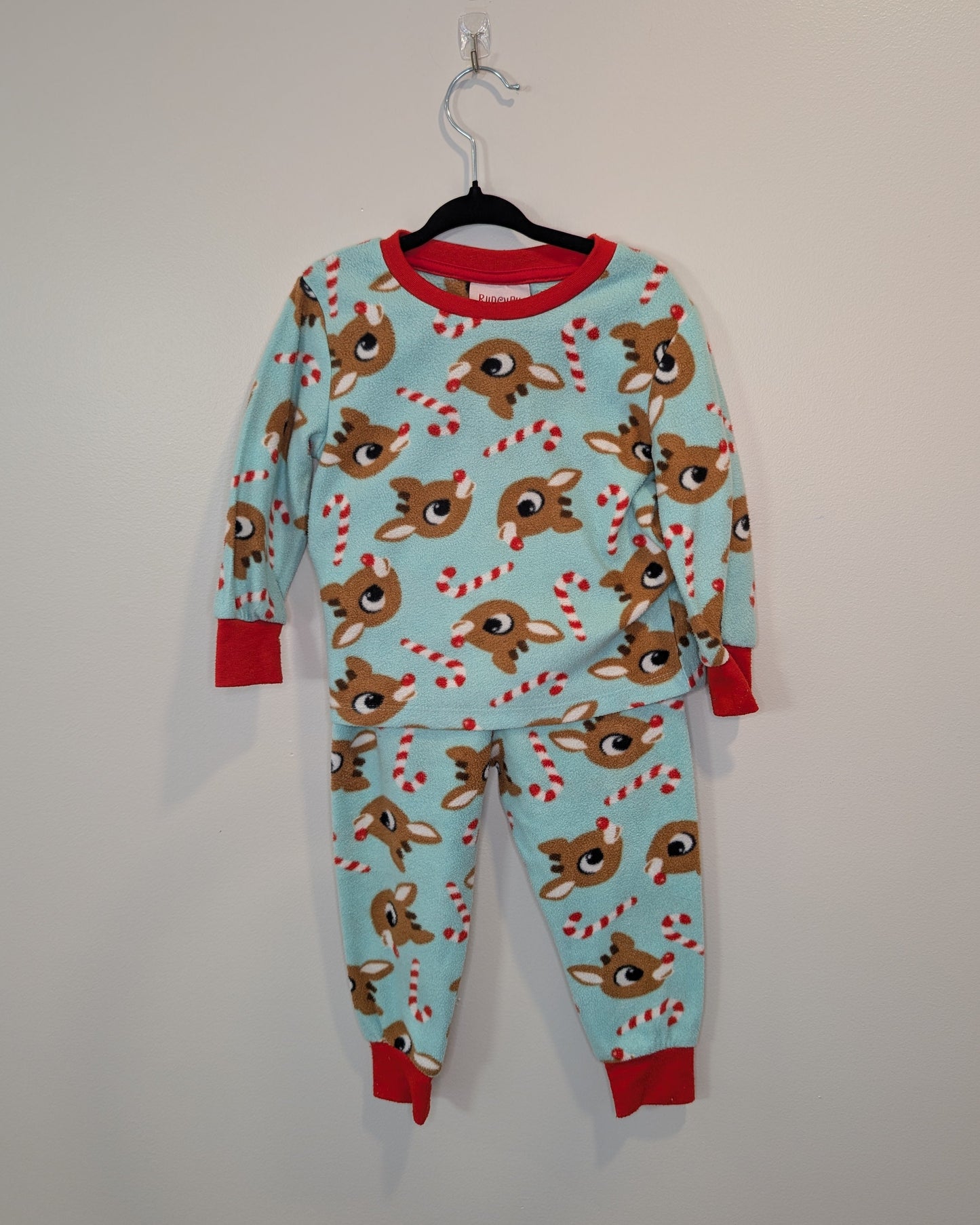 Rudolph Fleece Holiday Pajama Set – 2T