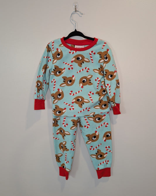 Rudolph Fleece Holiday Pajama Set – 2T