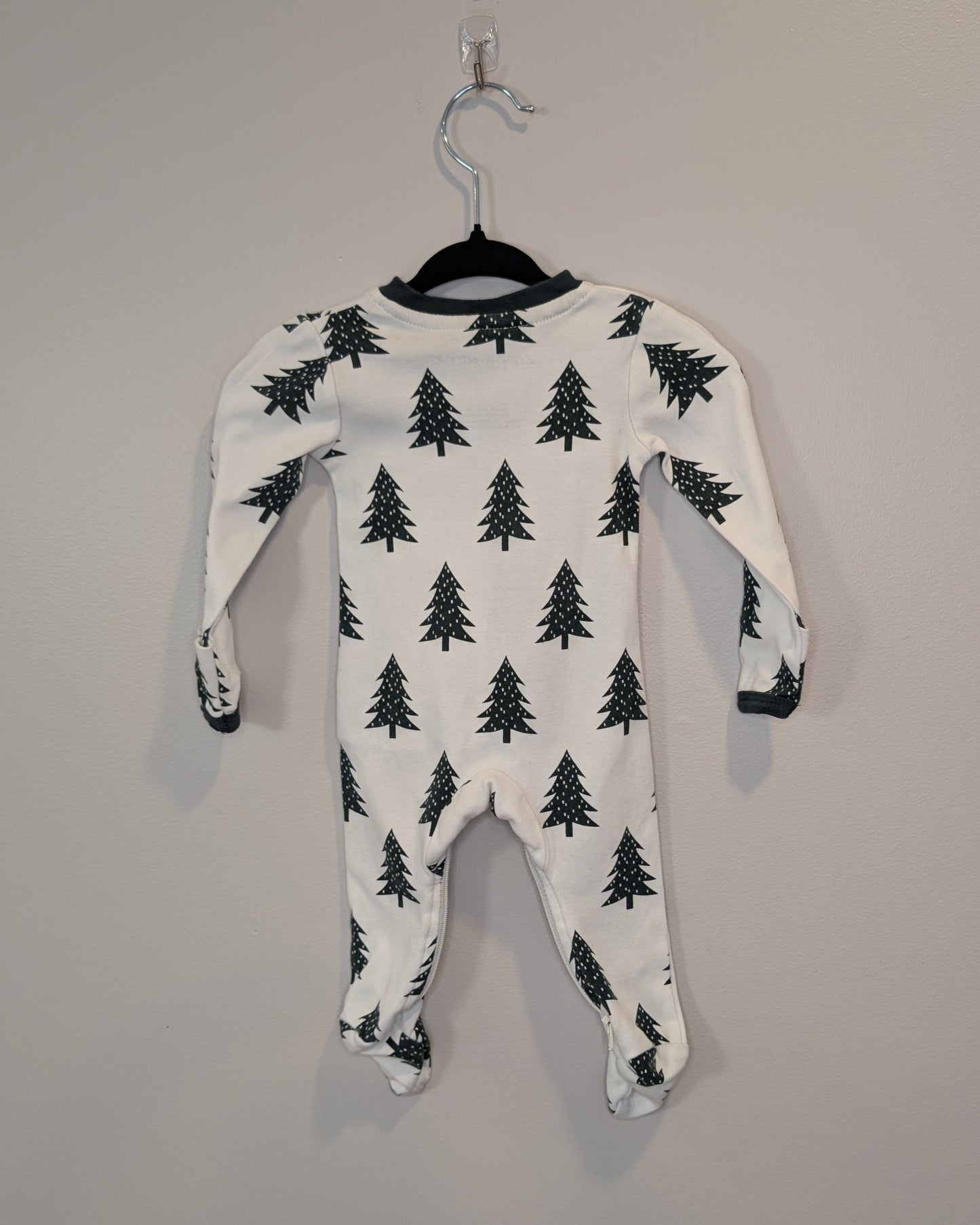 ZippyJamz Christmas Tree Organic Cotton Sleeper – 0–3M
