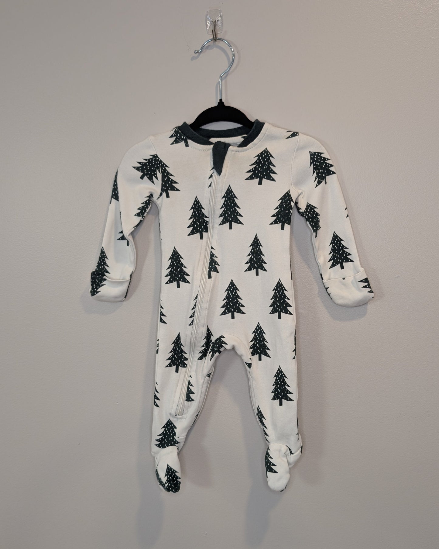 ZippyJamz Christmas Tree Organic Cotton Sleeper – 0–3M