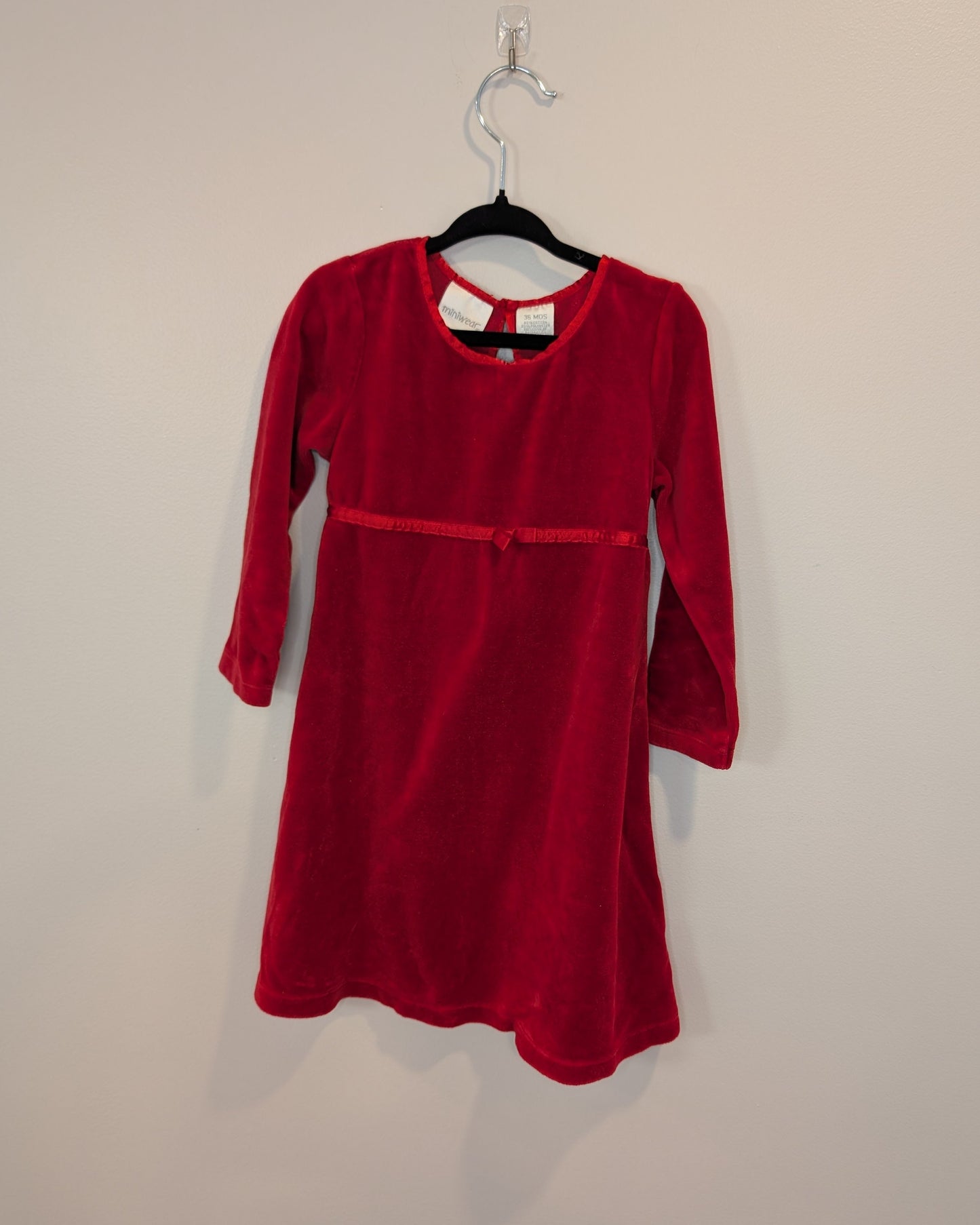 Miniwear Vintage Velour Holiday Dress – 3T