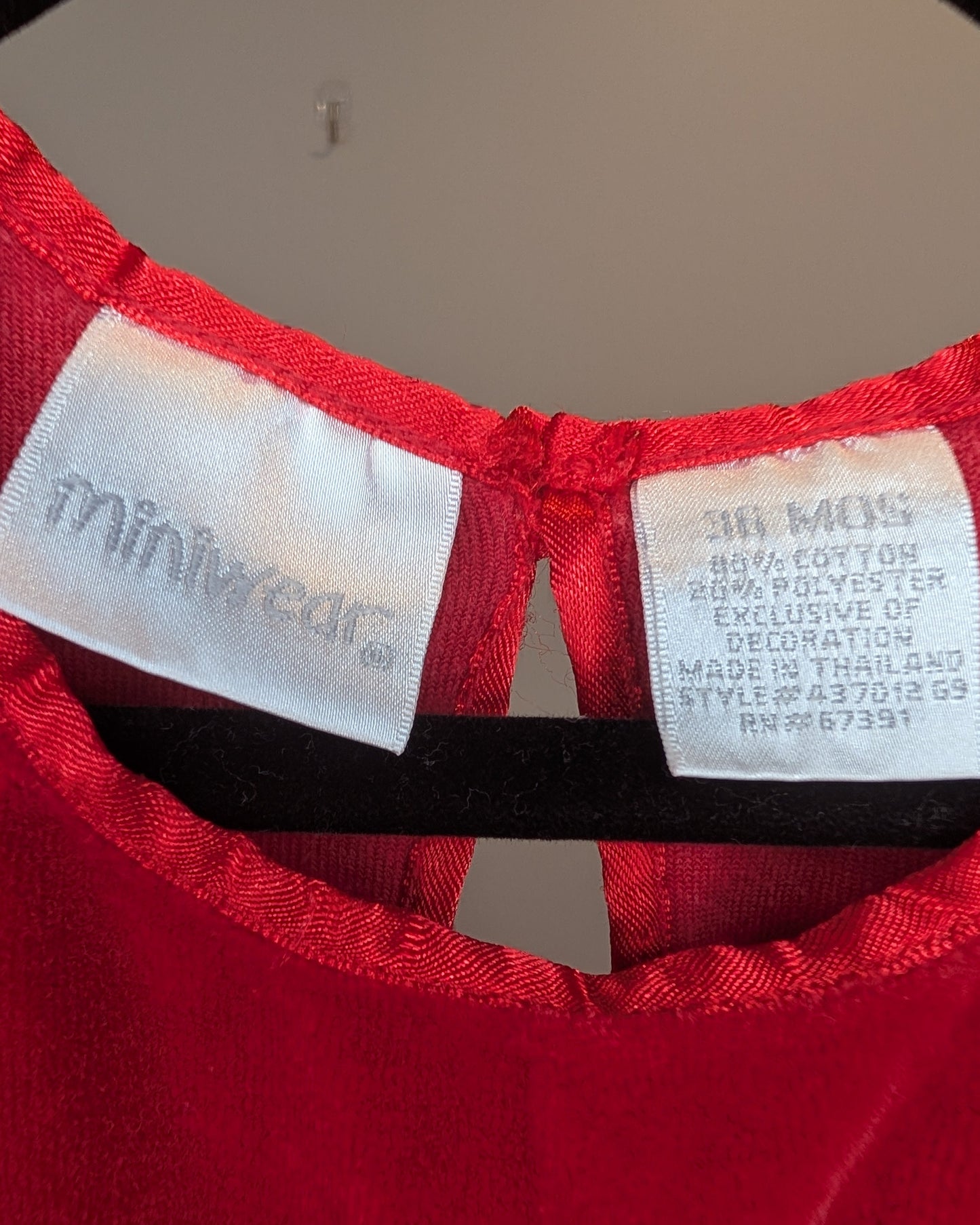 Miniwear Vintage Velour Holiday Dress – 3T