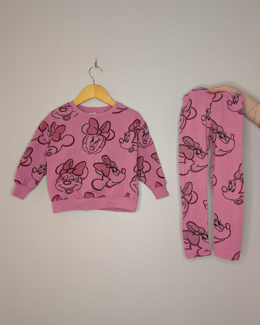Zara Pink Minnie Mouse Outfit Set – 3T
