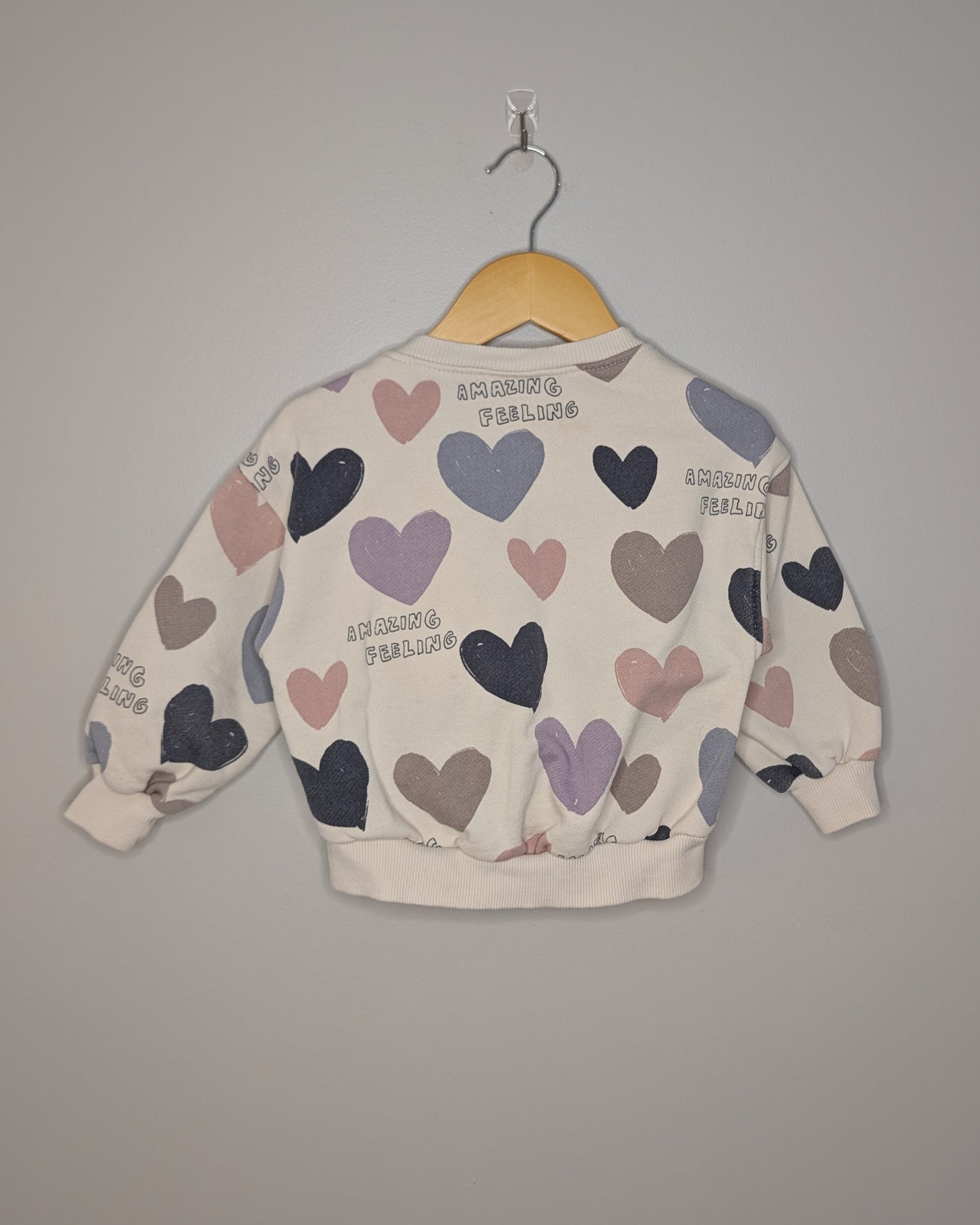 Zara Cream Heart Outfit Set – 3T