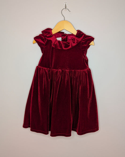 H&M Red Velvet Holiday Dress – 2T