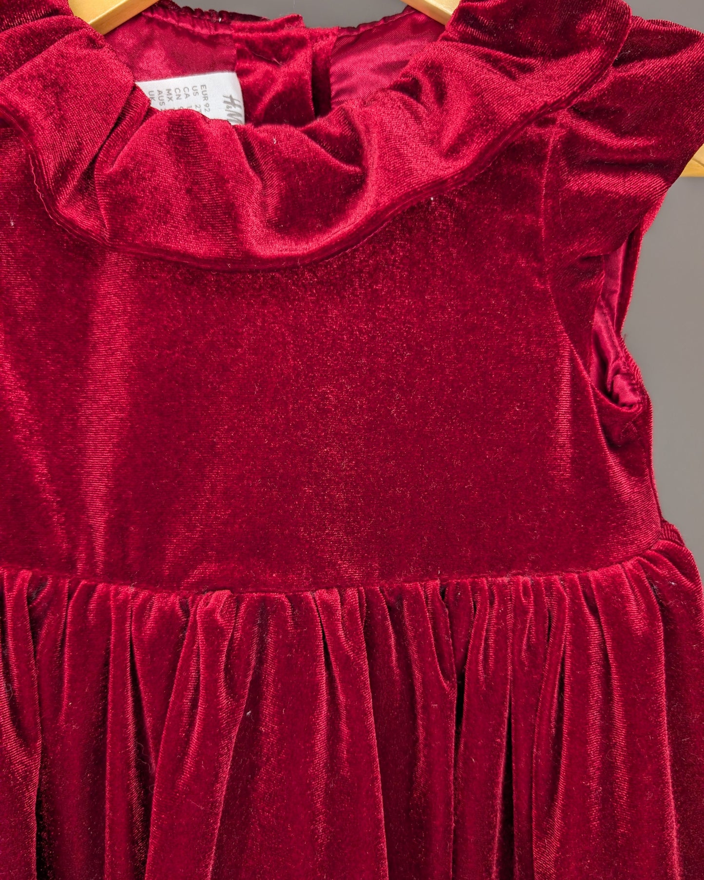H&M Red Velvet Holiday Dress – 2T