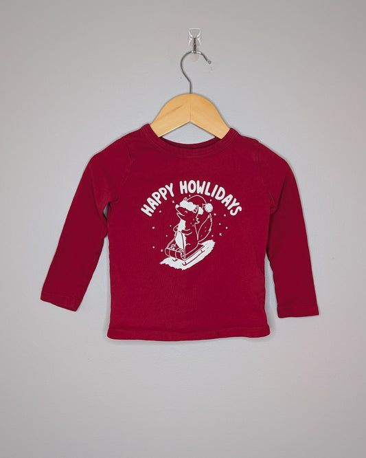 Joe Fresh “Happy Howlidays” Holiday Long Sleeve – 18–24M