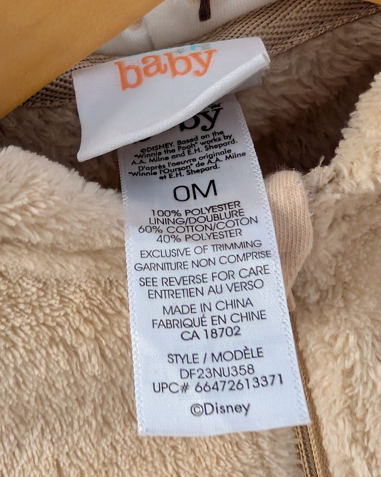 Disney Baby Winnie the Pooh Sherpa Bunting – Newborn