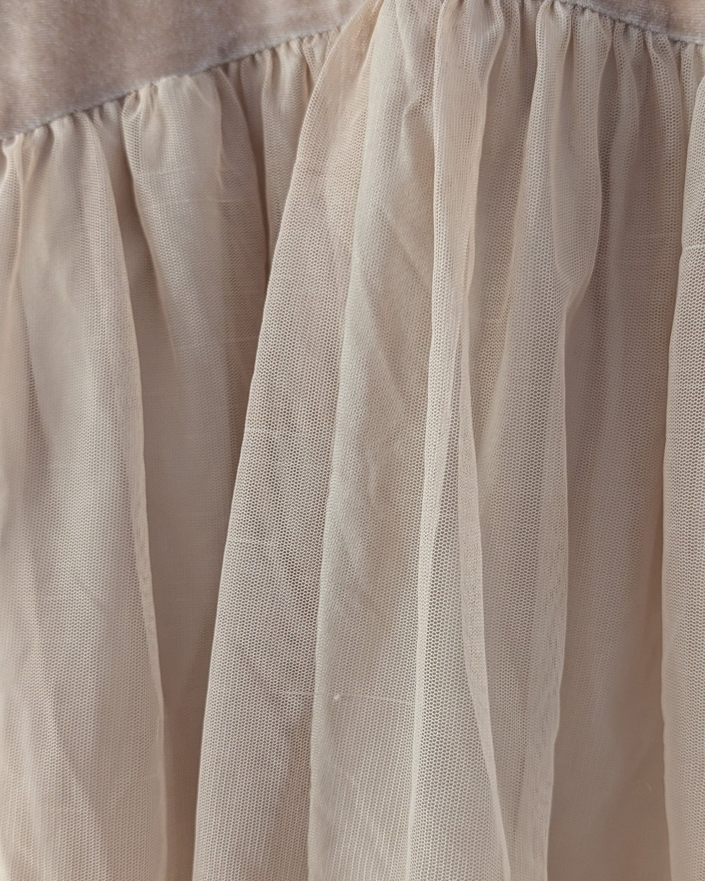 Zara Velour + Tulle Party Dress – 2–3Y