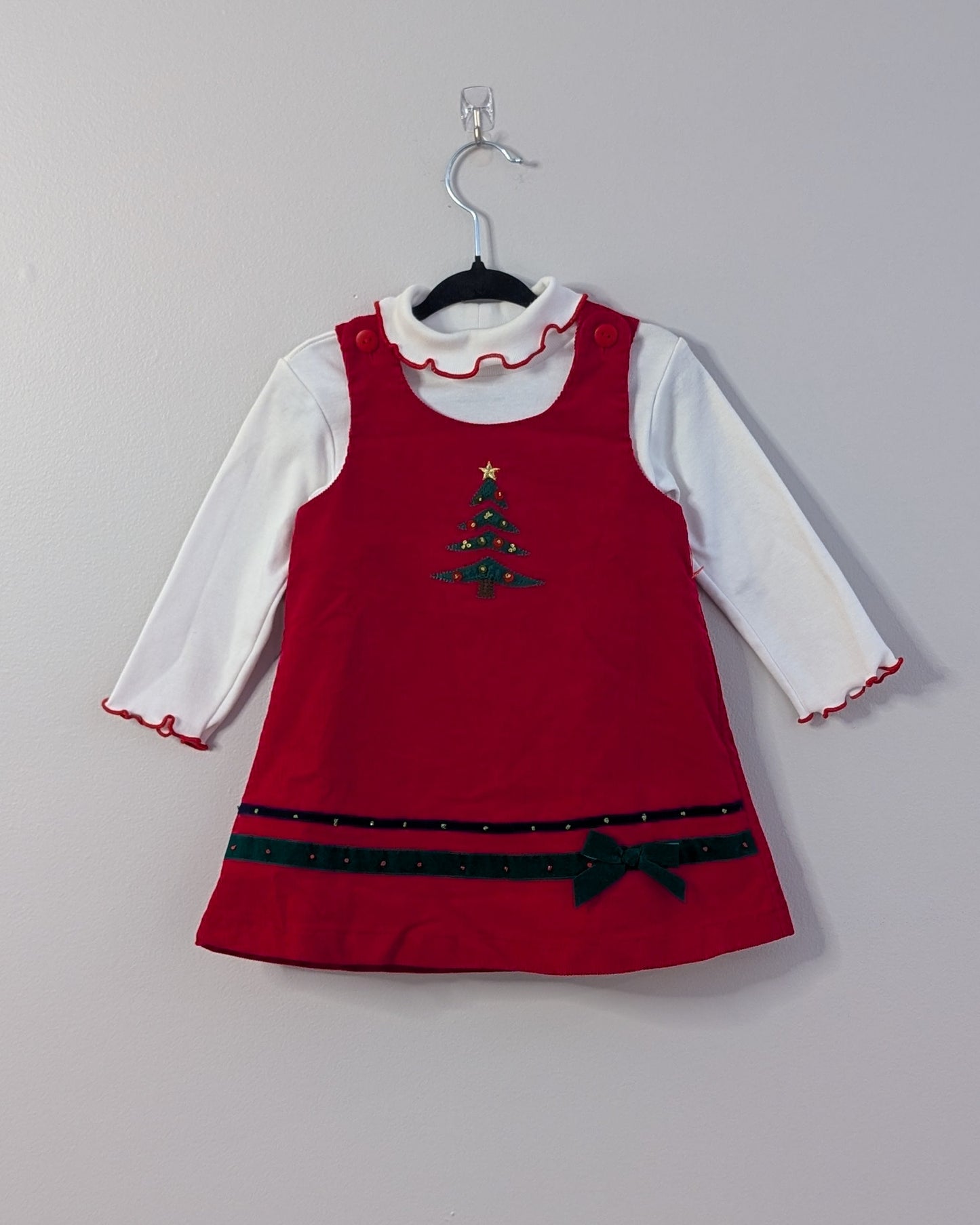 Vintage Good Lad Christmas Dress Set – 12M