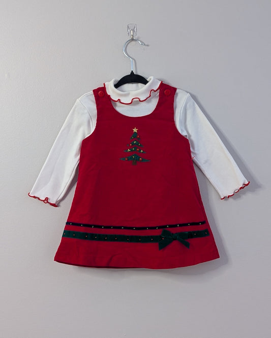 Vintage Good Lad Christmas Dress Set – 12M