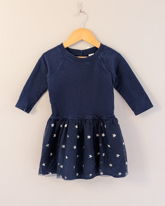 Carter’s Navy Star Tulle Skirt Dress – 4T