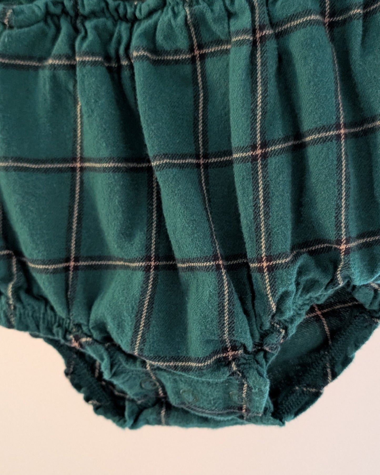 Carter’s Plaid Ruffle Bodysuit Romper – 3M