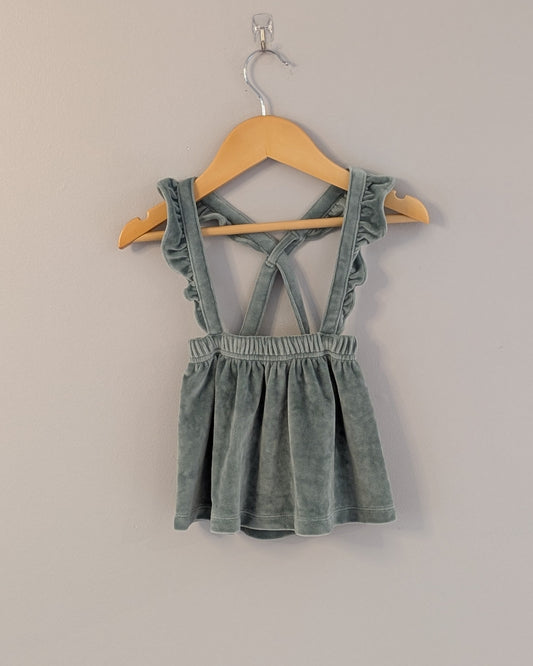 Carter’s Velour Ruffle Suspender Dress – 6M