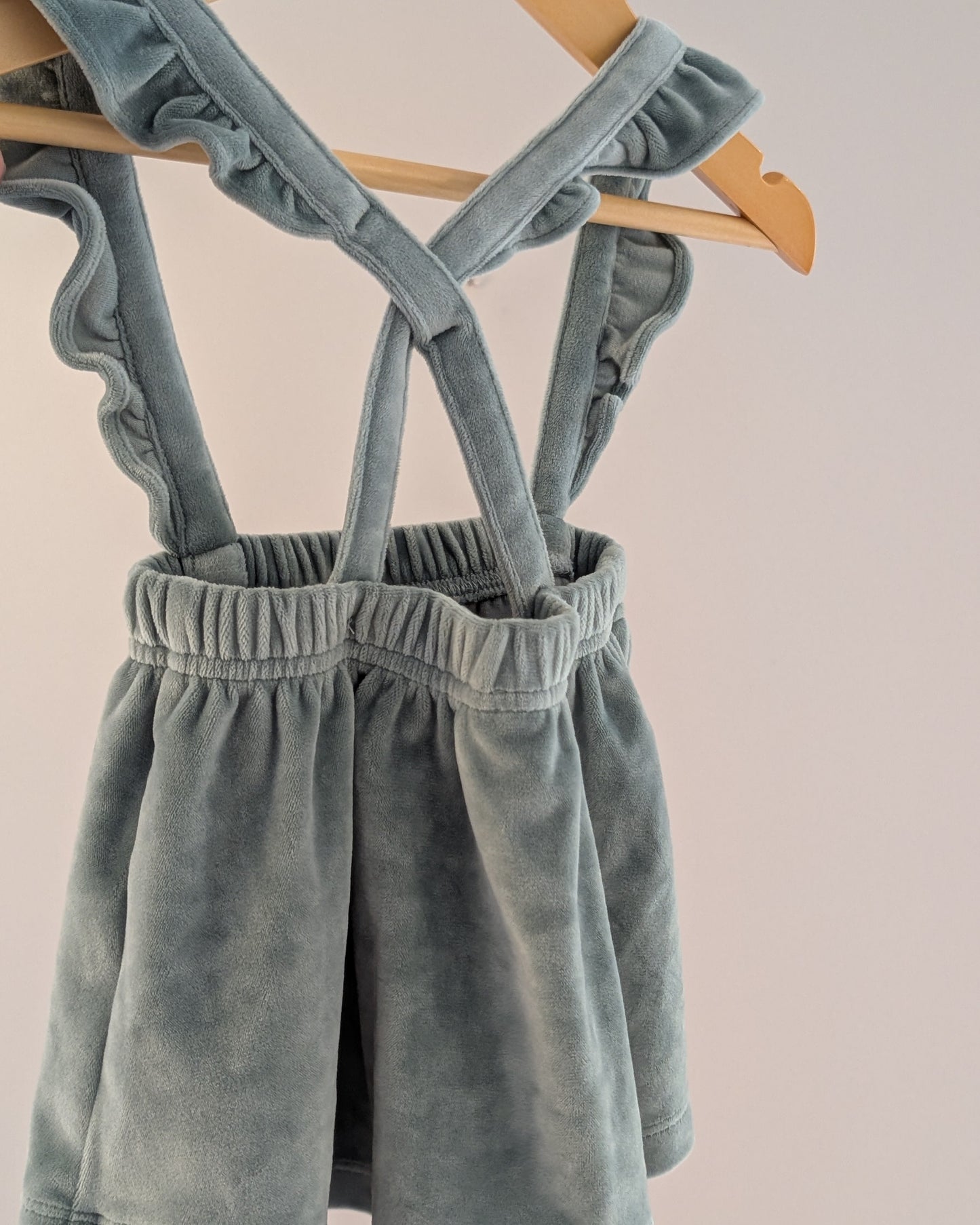 Carter’s Velour Ruffle Suspender Dress – 6M
