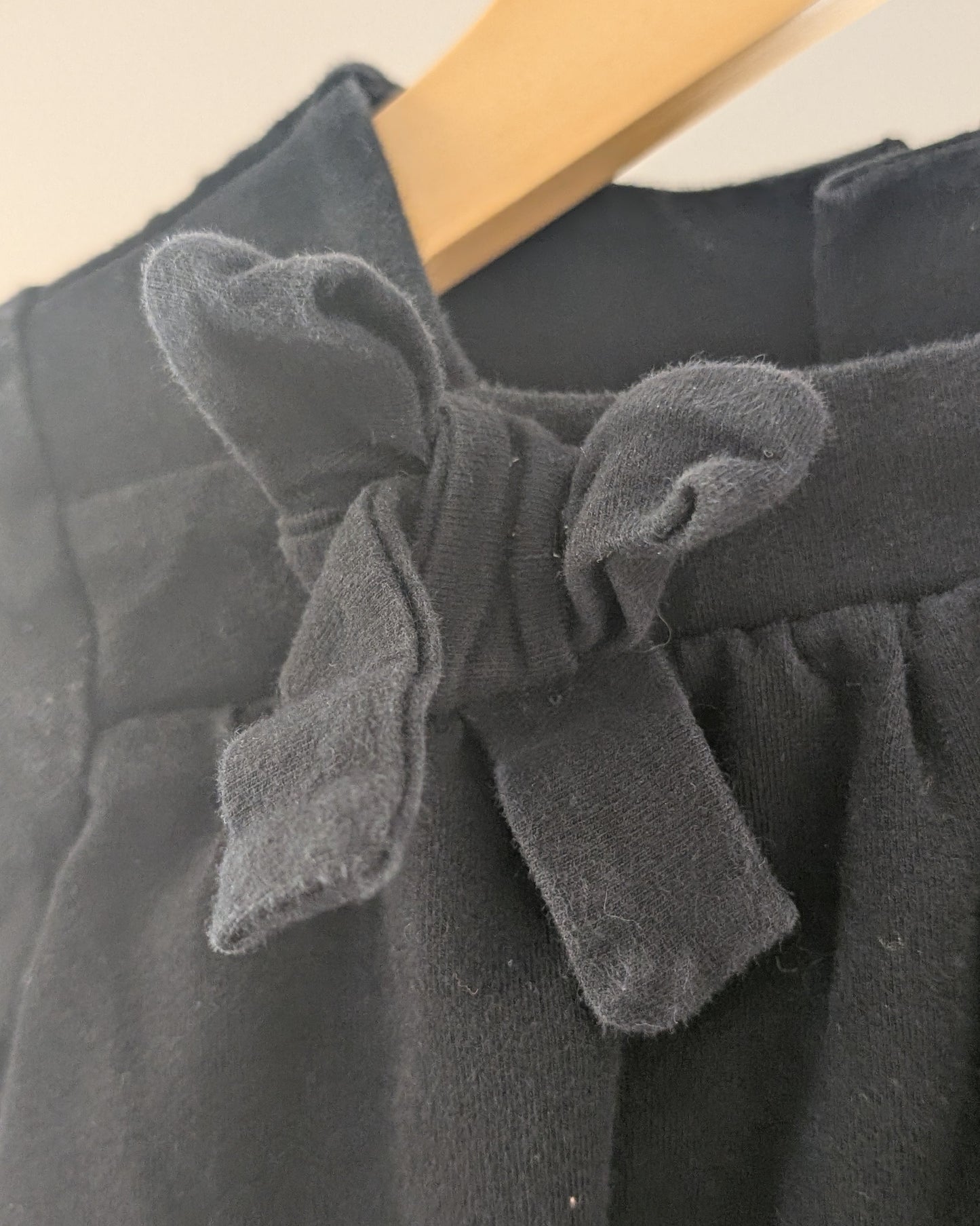 Gap Black Bow Long Sleeve Dress – 6–12M