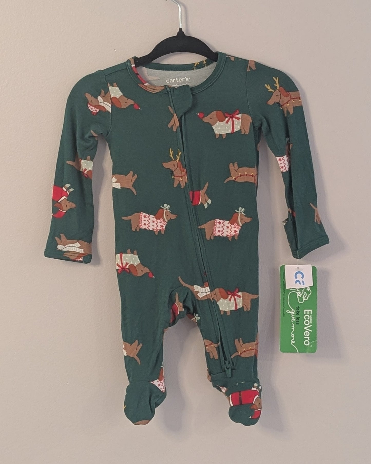 Carter’s Holiday Footed Sleeper – Newborn