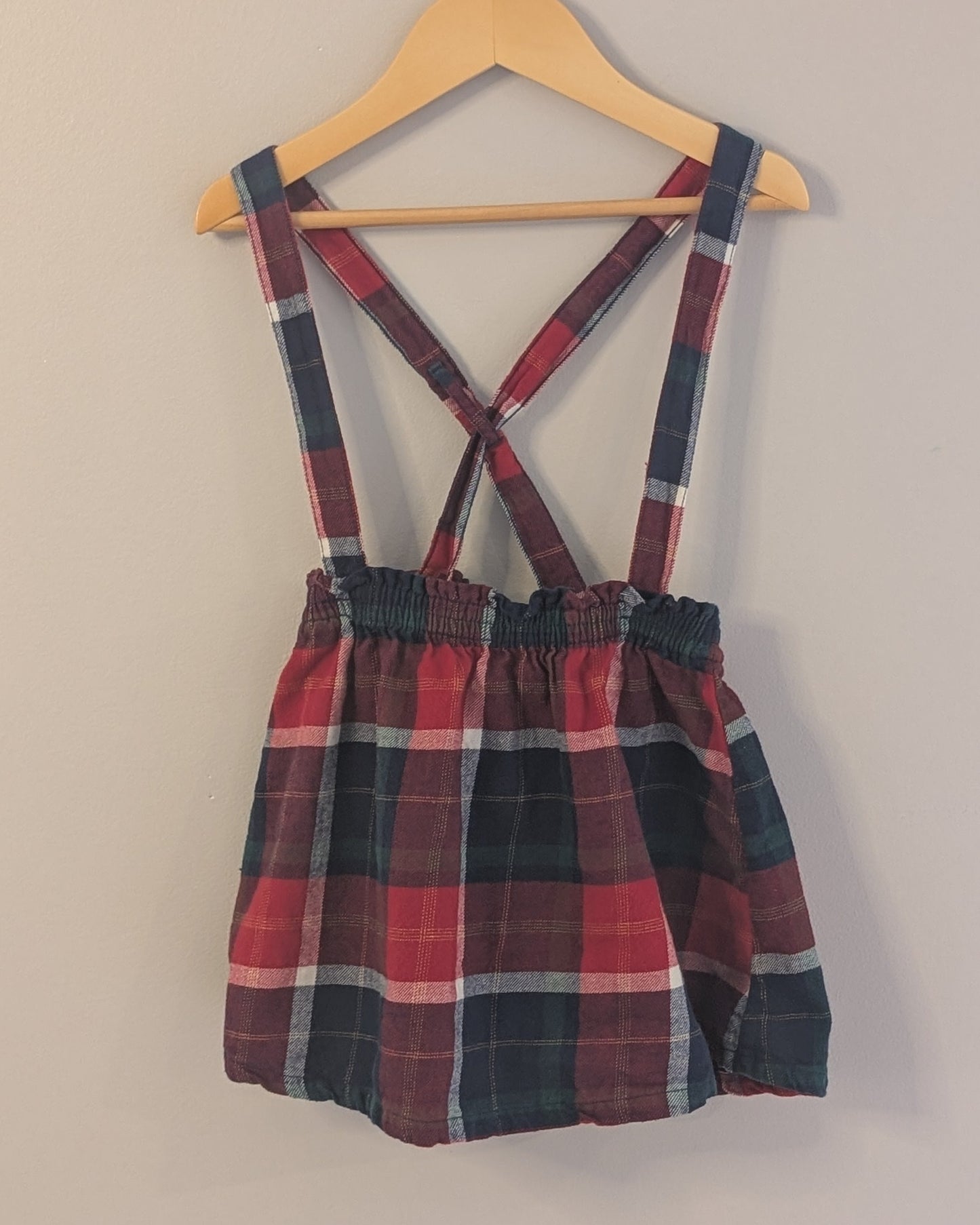 Carter’s Holiday Plaid Suspender Skirt – 4T
