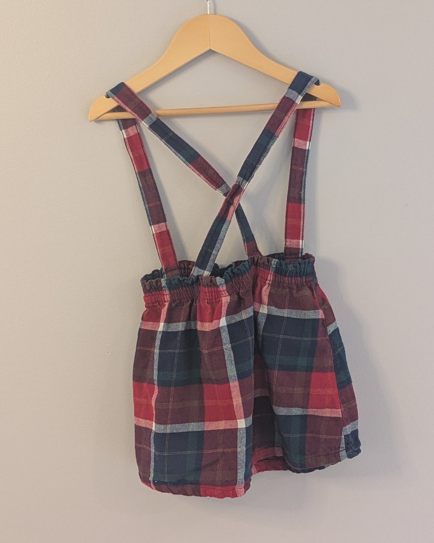 Carter’s Holiday Plaid Suspender Skirt – 4T