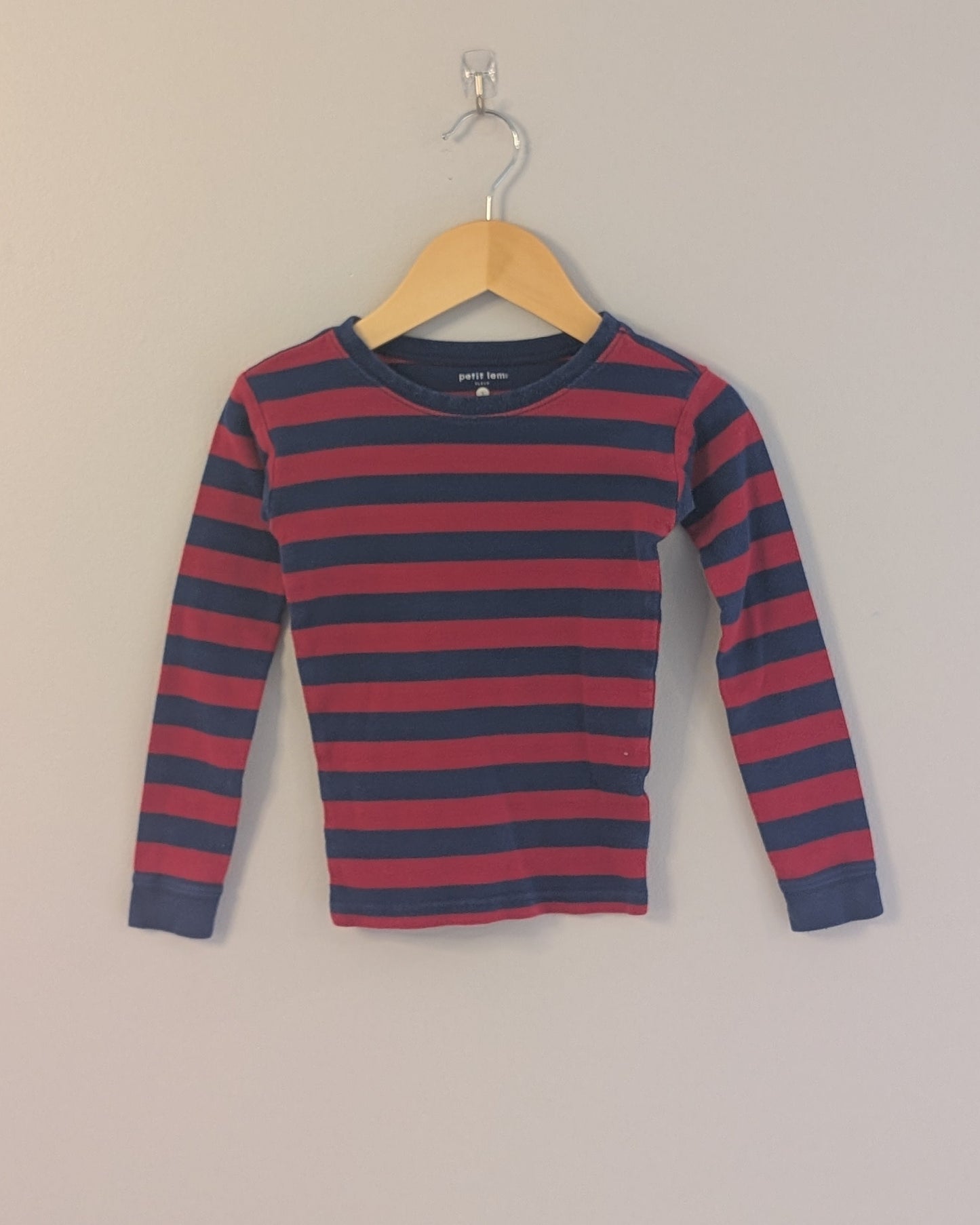 Petit Lem Striped 2-Piece Pajama Set – Size 5