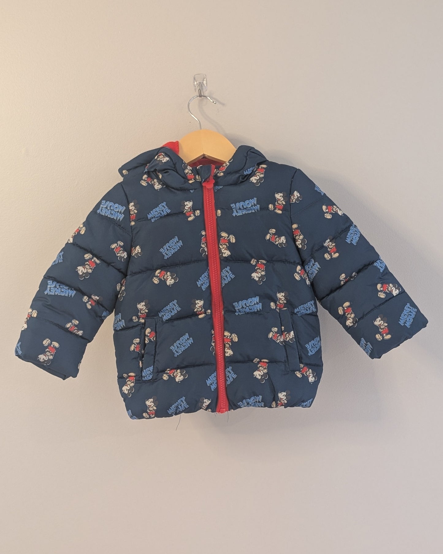 Disney Baby Mickey Mouse Puffer Coat – 18–24M
