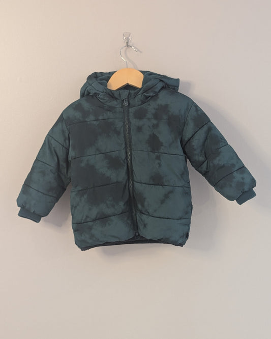 Gap Forest Green Puffer Jacket – 2T