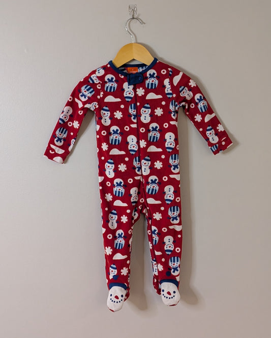 Joe Fresh Snowman Fleece Footed Sleeper – 12–18M