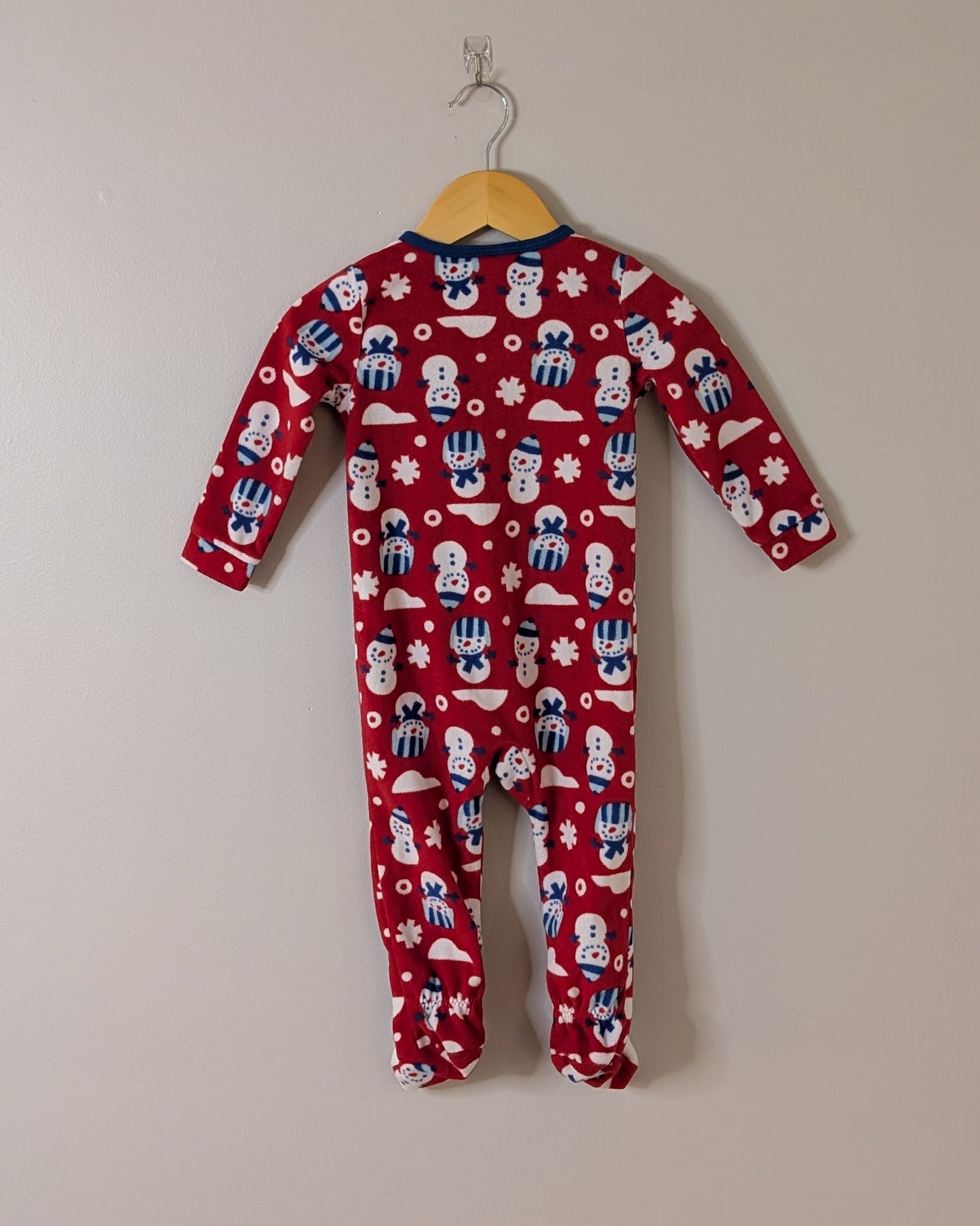 Joe Fresh Snowman Fleece Footed Sleeper – 12–18M