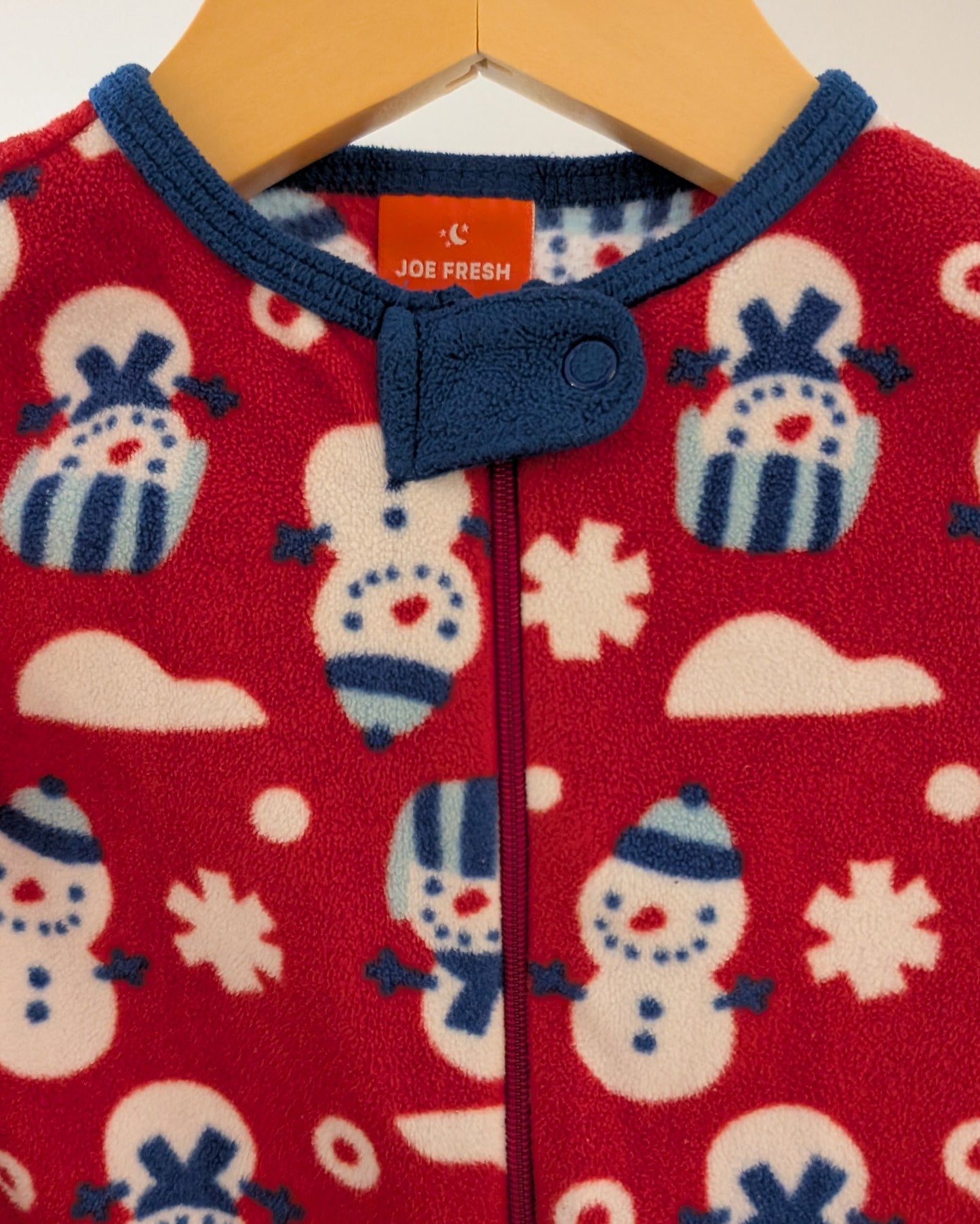Joe Fresh Snowman Fleece Footed Sleeper – 12–18M