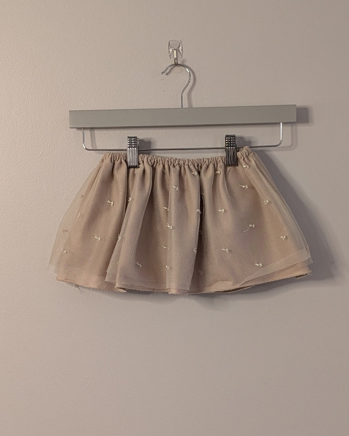Zara Embroidered Tulle Skirt – 2–3Y