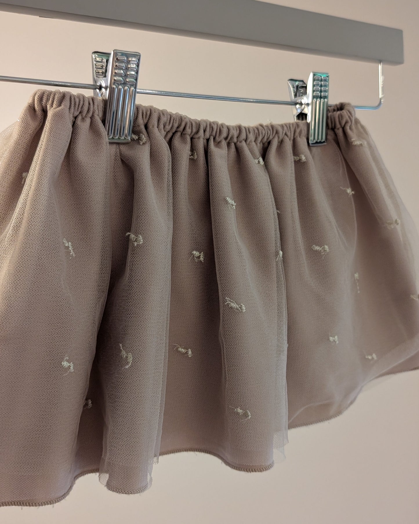 Zara Embroidered Tulle Skirt – 2–3Y