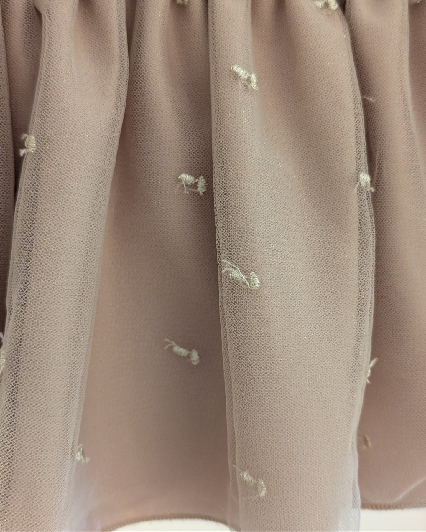 Zara Embroidered Tulle Skirt – 2–3Y