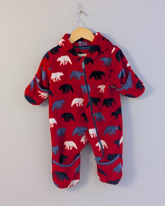 Hatley Fleece Bear Bunting Suit – 6–9M