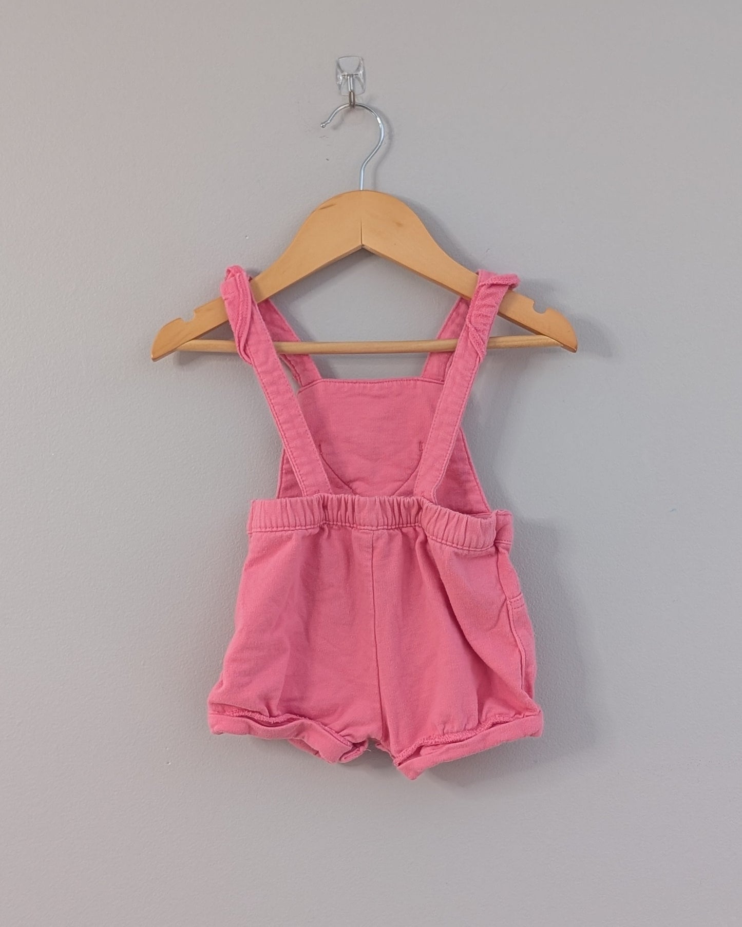 Carter's Pink Heart Pocket Shortalls