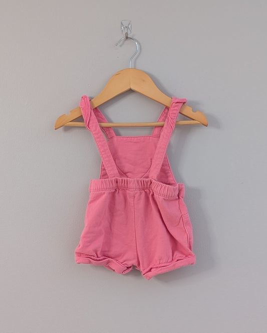 Carter's Pink Heart Pocket Shortalls