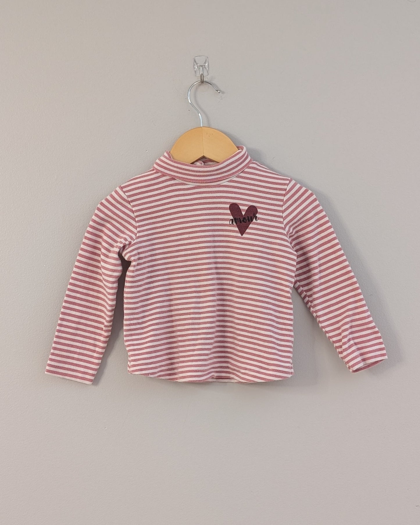 Zara Striped Turtleneck Top - 12-18M