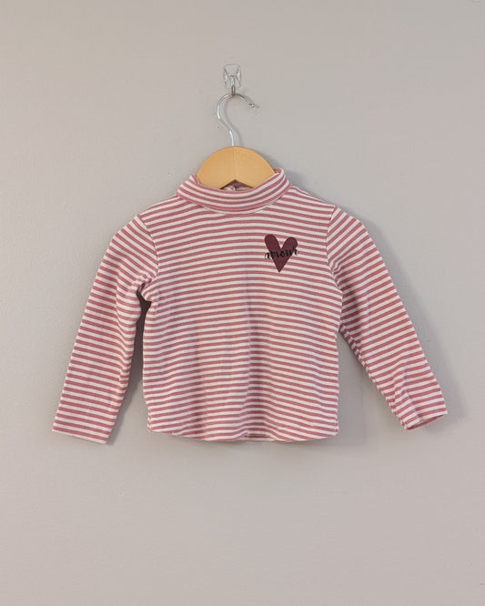 Zara Striped Turtleneck Top - 12-18M