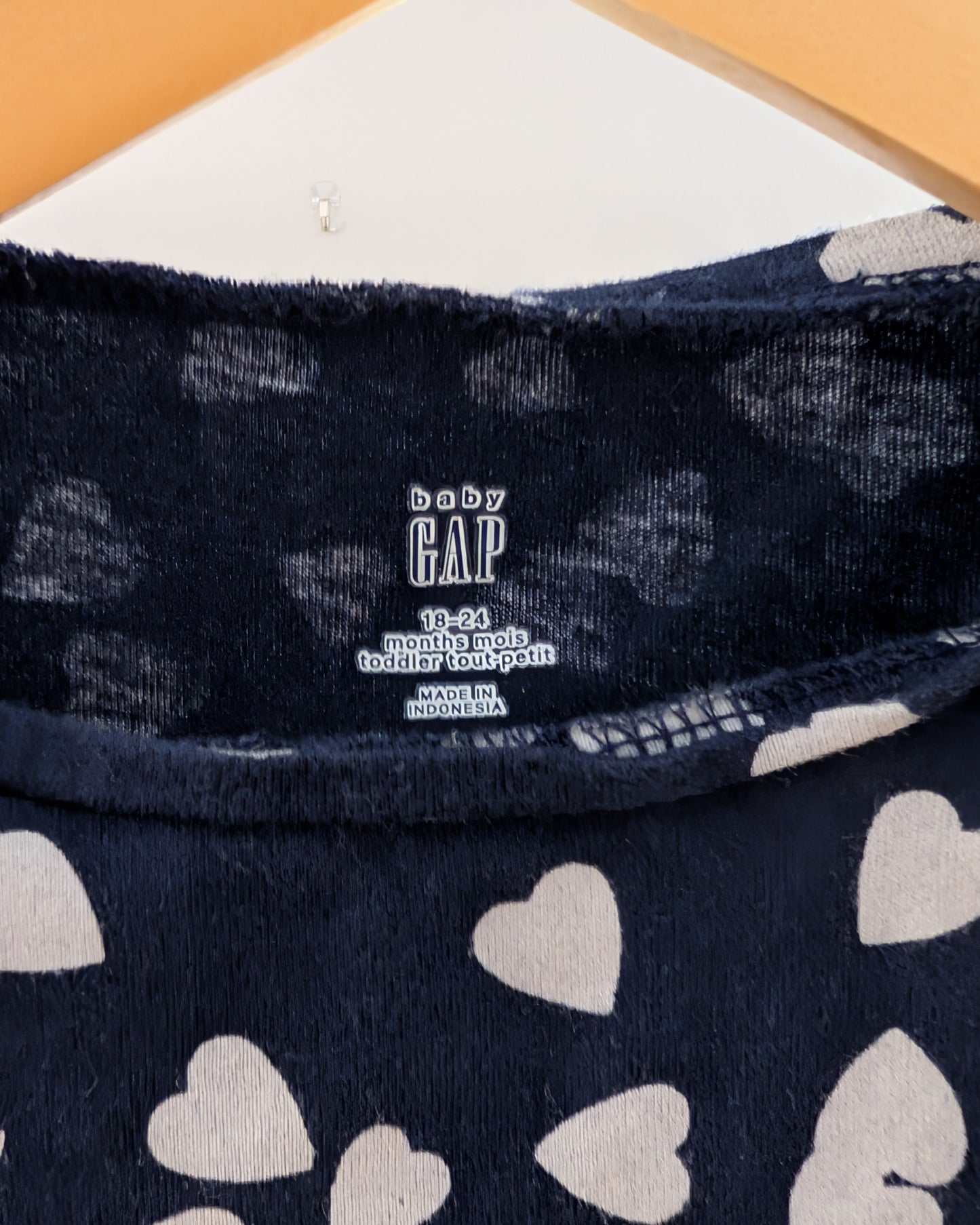 Gap Heart Print Navy Top & Leggings Set - 18-24M