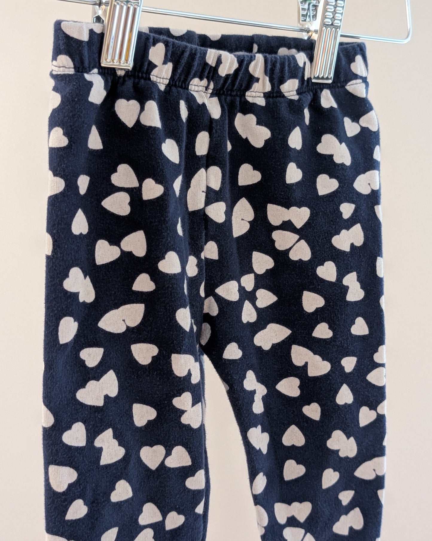 Gap Heart Print Navy Top & Leggings Set - 18-24M